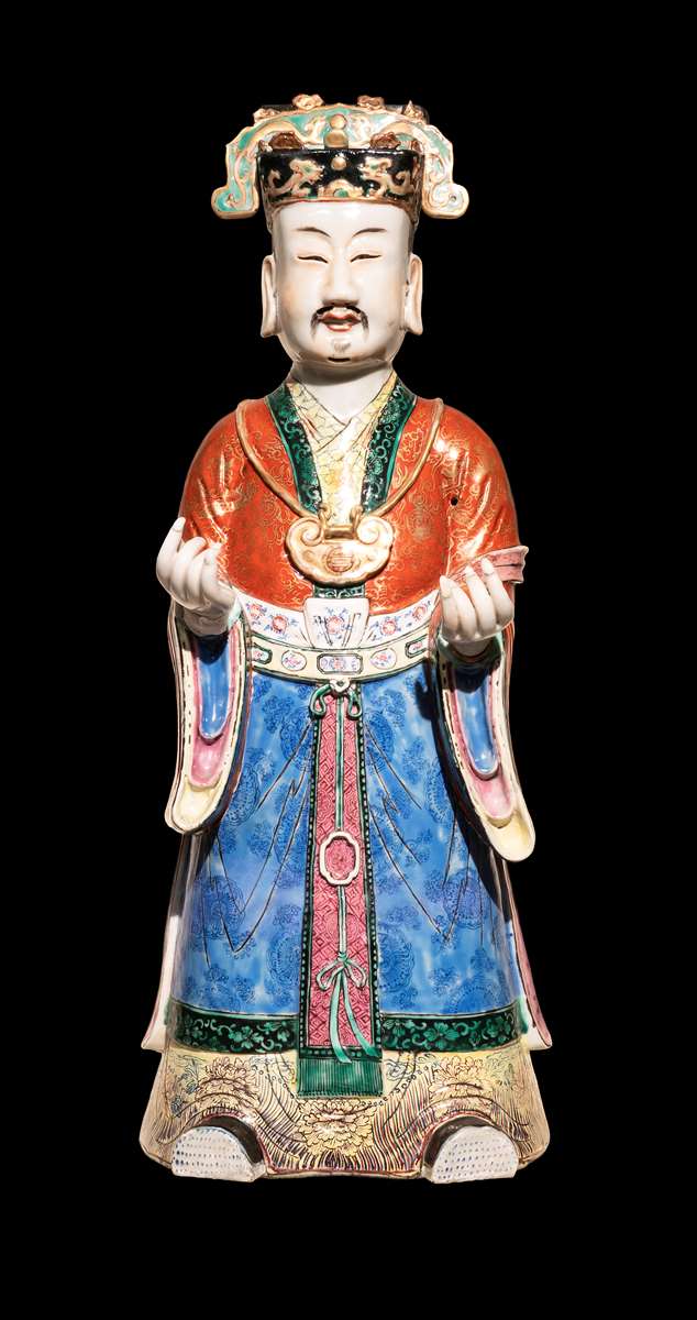 Large Chinese porcelain figure of a sage or court official